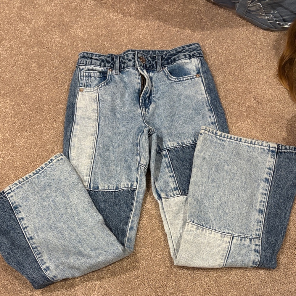 GAP Kids Blue Patchwork Jeans
